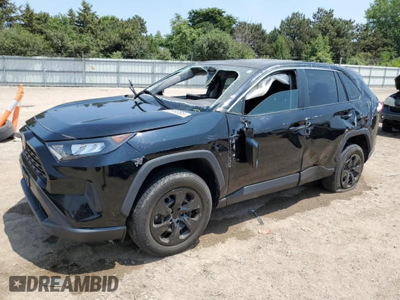 2022 Toyota RAV4 LE with VIN 2T3F1RFV6NC273303, listed as a Copart auction lot 61099085 with 33,712 mi miles and Salvage title. Bid and sale history available at DreamBid. Image 1.
