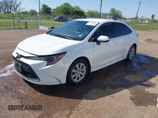 2020 Toyota Corolla LE with VIN JTDEPRAEXLJ044523, listed as a IAAI auction lot 41986824 with 101,504 mi miles. Bid and sale history available at carsss.com. Image 2.