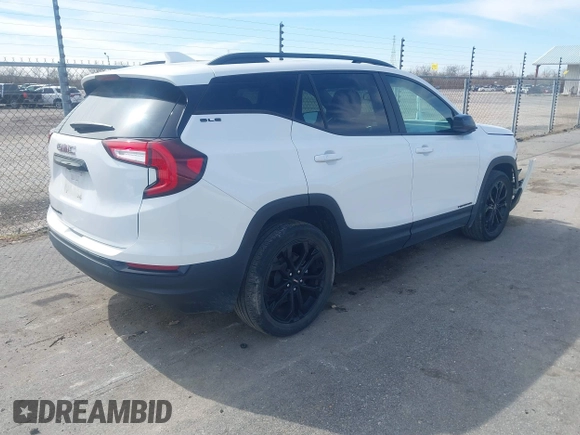 2022 GMC Terrain SLE with VIN 3GKALMEV6NL309218, listed as a IAAI auction lot 41635176 with 29,575 mi miles and . Bid and sale history available at carsss.com. Image 4.