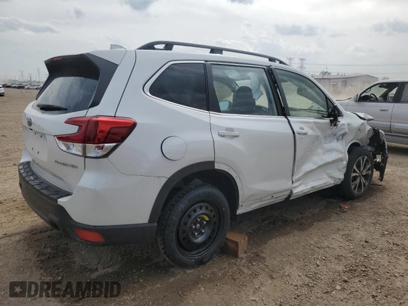 2023 Subaru Forester Limited with VIN JF2SKAPC5PH445646, listed as a Copart auction lot 56233545 with 13,187 mi miles and Salvage title. Bid and sale history available at DreamBid. Image 3.