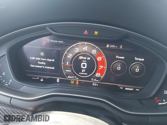 2019 Audi RS 5 Sportback z VIN WUABWCF59KA902397, wystawiony jako IAAI lot #41744364 z przebiegiem 40 477 mil mil oraz . Historia ofert i sprzedaży dostępna na DreamBid. Obrazek 15.