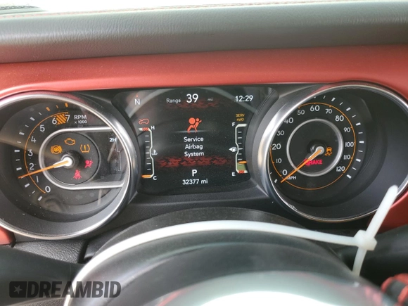 2023 Jeep Wrangler Rubicon with VIN 1C4HJXFG3PW691724, listed as a Copart auction lot 50985745 with 32,377 mi miles and Salvage title. Bid and sale history available at DreamBid. Image 9.