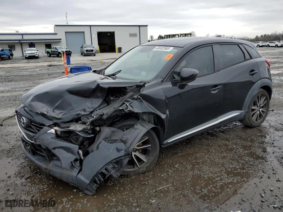 2017 Mazda CX-3 Grand Touring with VIN JM1DKFD76H0155511, listed as a Copart auction lot 48402965 with 107,027 mi miles and Salvage Title. Bid and sale history available at carsss.com. Image 1.