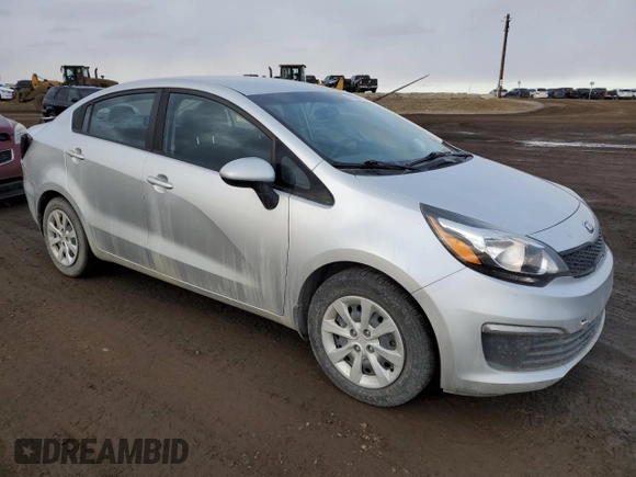 2016 Kia Rio LX with VIN KNADM4A30G6671355, listed as a Copart auction lot 48075515 with 98,168 mi miles and Salvage Title. Bid and sale history available at carsss.com. Image 4.