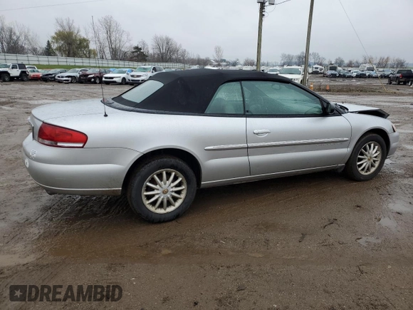 2001 Chrysler Sebring LXi z VIN 1C3EL55UX1N556511, wystawiony jako Copart lot #81047244 z przebiegiem 83 830 mil mil oraz Czysty tytuł • Clean title. Historia ofert i sprzedaży dostępna na DreamBid. Obrazek 3.