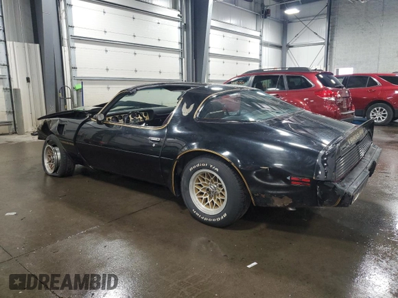 1980 Pontiac Firebird with VIN 2W87WAL15057, listed as a Copart auction lot 73416334 with 99,485 mi miles and Non repairable. Bid and sale history available at DreamBid. Image 2.