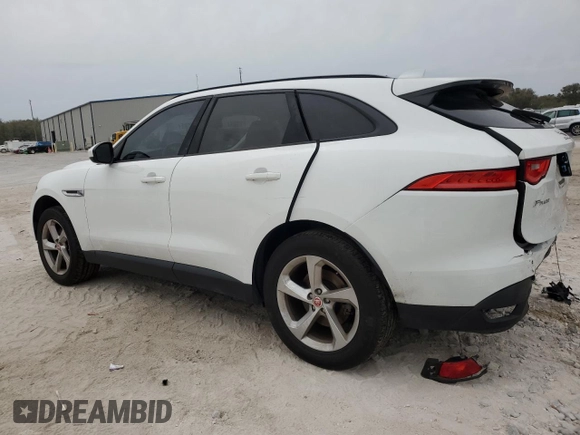 2017 Jaguar F-Pace 35t Premium with VIN SADCJ2BVXHA098074, listed as a Copart auction lot 45955405 with 132,337 mi miles and Salvage Title. Bid and sale history available at DreamBid. Image 2.