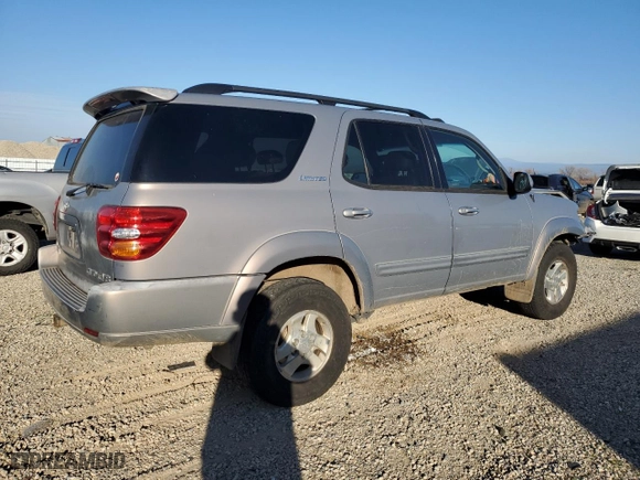 2001 Toyota Sequoia Limited with VIN 5TDBT48A61S022376, listed as a Copart auction lot 89302075 with 278,246 mi miles and Salvage Title. Bid and sale history available at carsss.com. Image 3.