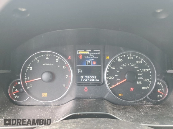 2014 Subaru Outback Limited z VIN 4S4BRBLC3E3323492, wystawiony jako Copart lot #61938235 z przebiegiem 173 738 mil mil oraz Szkoda całkowita • Salvage title. Historia ofert i sprzedaży dostępna na DreamBid. Obrazek 9.