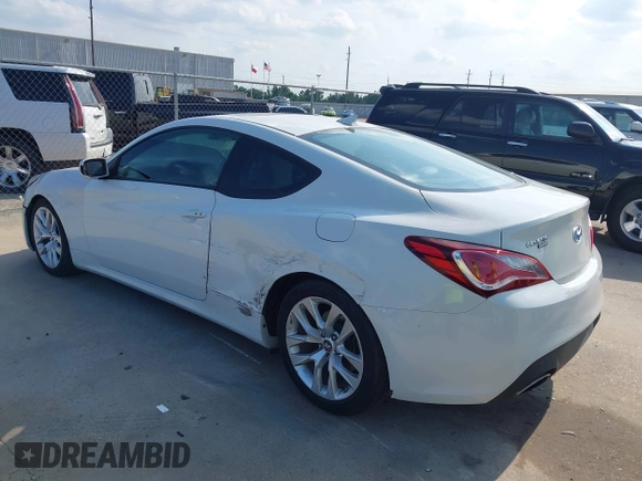2013 Hyundai Genesis Coupe Premium with VIN KMHHT6KD8DU105294, listed as a IAAI auction lot 42408028 with 148,365 mi miles and . Bid and sale history available at DreamBid. Image 3.