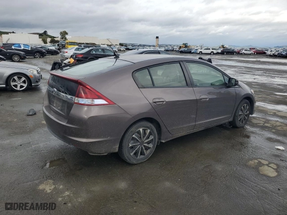 2013 Honda Insight LX with VIN JHMZE2H58DS000518, listed as a Copart auction lot 44018465 with 109,011 mi miles and Salvage Title. Bid and sale history available at carsss.com. Image 3.