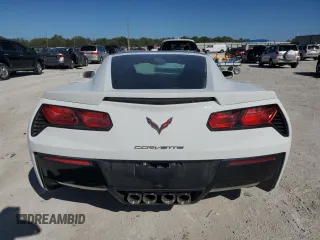 2014 Chevrolet Corvette Z51 3LT with VIN 1G1YM2D73E5105712, listed as a Copart auction lot 48076955 with 19,347 mi miles and Salvage title. Bid and sale history available at DreamBid. Image 6.