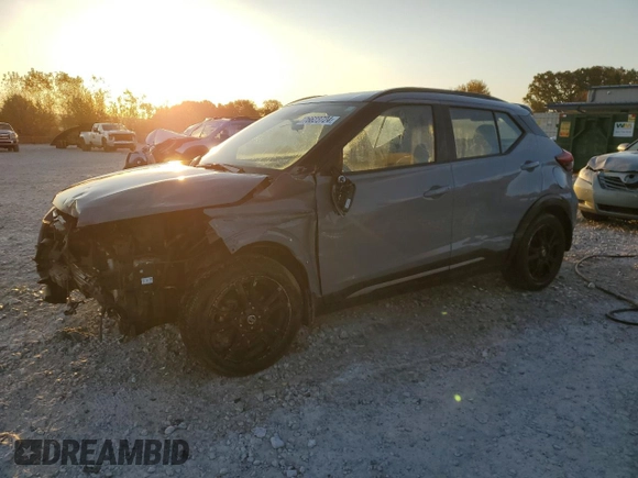 2021 Nissan Kicks SR with VIN 3N1CP5DV2ML561808, listed as a Copart auction lot 76623724 with 43,218 mi miles and Non Repairable. Bid and sale history available at DreamBid. Image 1.