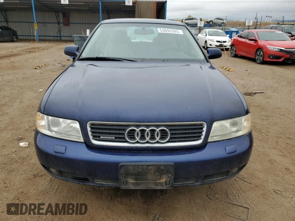 2001 Audi A4 with VIN WAUDC68D51A054972, listed as a Copart auction lot 53693395 with 149,842 mi miles and Clean title. Bid and sale history available at DreamBid. Image 5.