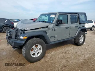 2022 Jeep Wrangler Unlimited Willys Sport with VIN 1C4HJXDMXNW158534, listed as a Copart auction lot 55242175 with 66,947 mi miles and Salvage title. Bid and sale history available at DreamBid. Image 1.