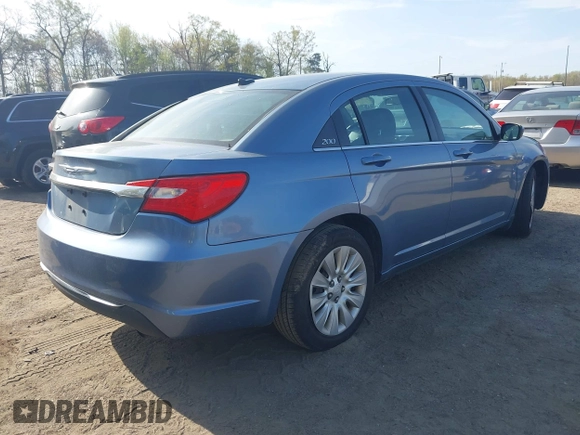 2011 Chrysler 200 LX with VIN 1C3BC4FB7BN535451, listed as a IAAI auction lot 42050879 with 163,332 mi miles. Bid and sale history available at carsss.com. Image 4.
