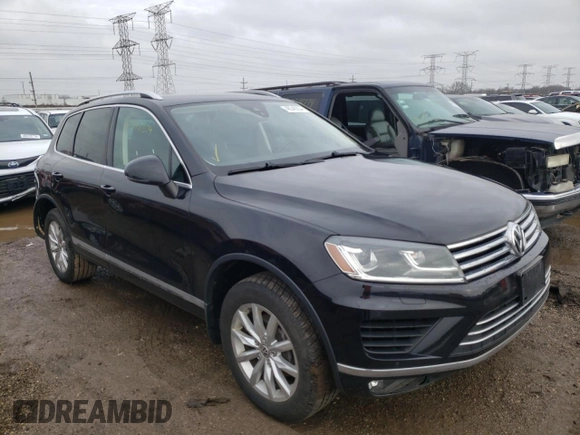 2017 Volkswagen Touareg Sport with VIN WVGEF7BP7HD002920, listed as a Copart auction lot 48546204 with 108,648 mi miles and . Bid and sale history available at DreamBid. Image 4.