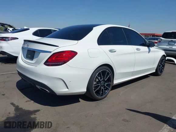 2020 Mercedes-Benz C 300 with VIN W1KWF8DB4LR592284, listed as a IAAI auction lot 42345831 with 66,281 mi miles and . Bid and sale history available at DreamBid. Image 4.