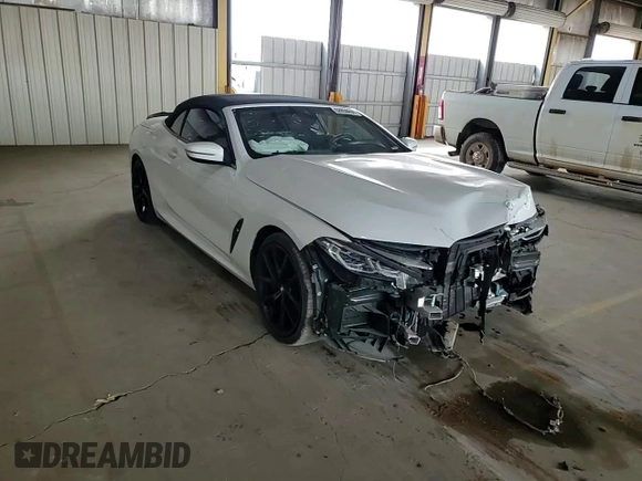 2019 BMW 8 Series M850i xDrive with VIN WBAFY4C53KBX39806, listed as a Copart auction lot 52858694 with 0 mi miles. Bid and sale history available at carsss.com. Image 10.