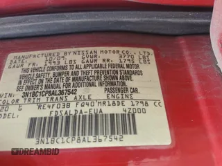 2010 Nissan Versa 1.8 SL with VIN 3N1BC1CP8AL367542, listed as a Copart auction lot 46986465 with 227,552 mi miles and Salvage Title. Bid and sale history available at carsss.com. Image 13.