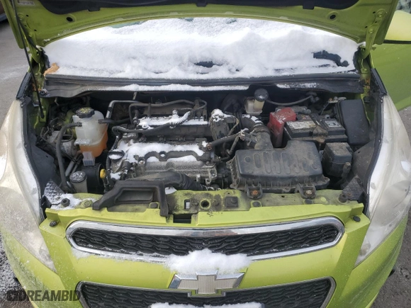 2013 Chevrolet Spark LT with VIN KL8CD6S92DC501288, listed as a Copart auction lot 89262165 with 0 mi miles and Salvage Title. Bid and sale history available at carsss.com. Image 12.