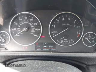 2015 BMW 3 Series 328i with VIN WBA3A5G57FNS87368, listed as a IAAI auction lot 42132939 with 115,289 mi miles. Bid and sale history available at carsss.com. Image 7.