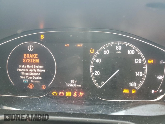 2019 Honda Accord Sport with VIN 1HGCV1F34KA037329, listed as a Copart auction lot 50502635 with 129,638 mi miles and Salvage Title. Bid and sale history available at DreamBid. Image 9.