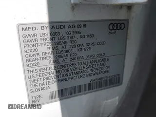 2017 Audi Q7 Prestige с VIN WA1VABF77HD030761, выставлен на аукционе IAAI как лот 42459623 с пробегом 87 068 миль миль и . История ставок и продаж доступна на DreamBid. Изображение 9.