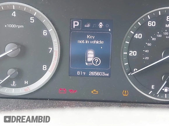 2015 Hyundai Sonata 2.4L Sport with VIN 5NPE34AF4FH117437, listed as a IAAI auction lot 42040653 with 265,603 mi miles. Bid and sale history available at carsss.com. Image 15.