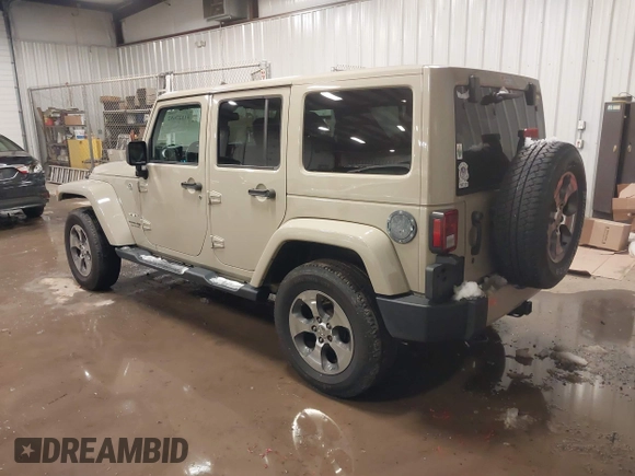 2018 Jeep Wrangler JK Unlimited Sahara with VIN 1C4HJWEG4JL803516, listed as a IAAI auction lot 41127652 with 85,749 mi miles. Bid and sale history available at carsss.com. Image 3.