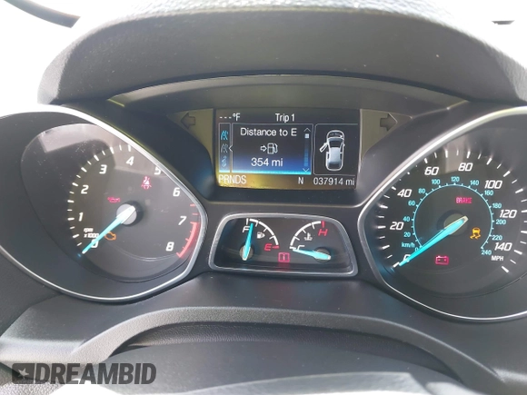 2016 Ford Escape Titanium with VIN 1FMCU9J93GUA40252, listed as a IAAI auction lot 42000778 with 37,914 mi miles. Bid and sale history available at carsss.com. Image 7.