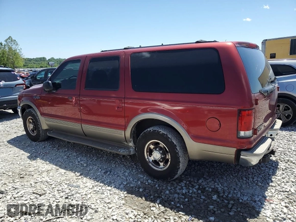 2000 Ford Excursion Limited z VIN 1FMNU42S2YED84910, wystawiony jako Copart lot #57272245 z przebiegiem 235 173 mil mil oraz Szkoda całkowita • Salvage title. Historia ofert i sprzedaży dostępna na DreamBid. Obrazek 2.