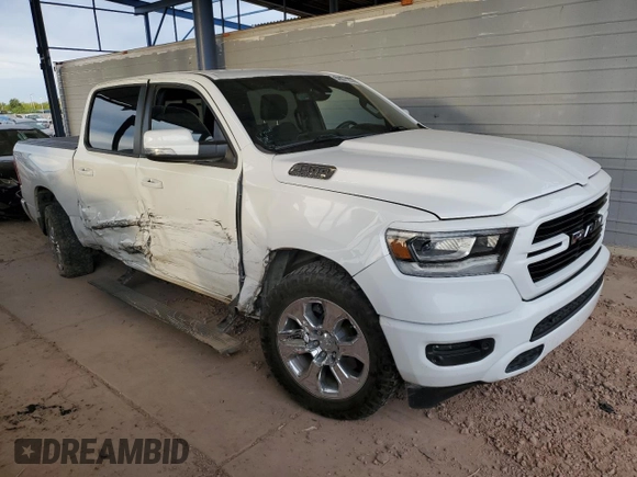 2020 Ram 1500 Big Horn with VIN 1C6SRFFT1LN393444, listed as a Copart auction lot 52934135 with 65,906 mi miles and Salvage Title. Bid and sale history available at carsss.com. Image 4.