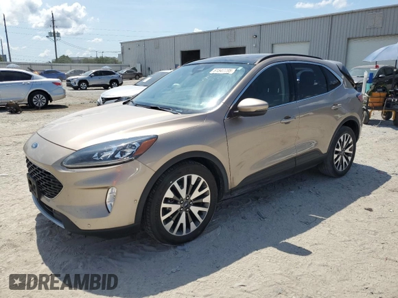 2020 Ford Escape Titanium Hybrid with VIN 1FMCU0DZXLUA07024, listed as a Copart auction lot 61547795 with 36,965 mi miles and Salvage title. Bid and sale history available at DreamBid. Image 1.