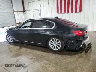 2017 BMW 7 Series 740e xDrive iPerformance with VIN WBA7J2C32HG497792, listed as a Copart auction lot 75566654 with 0 mi miles and Clean Title. Bid and sale history available at carsss.com. Image 2.