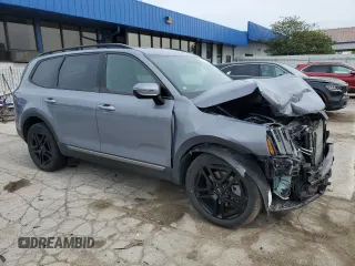 2023 Kia Telluride EX X-Line with VIN 5XYP3DGC6PG366739, listed as a Copart auction lot 58835135 with 33,314 mi miles and Salvage title. Bid and sale history available at DreamBid. Image 4.