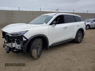 2025 Infiniti QX60 Pure с VIN 5N1AL1ES6SC336308, выставлен на аукционе Copart как лот 55288155 с пробегом 3 181 миль миль и Списание • Salvage title. История ставок и продаж доступна на DreamBid. Изображение 1.