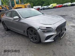 2023 Genesis G70 2.0T with VIN KMTG34TAXPU115811, listed as a IAAI auction lot 42384218 with 35,262 mi miles and . Bid and sale history available at DreamBid. Image 1.