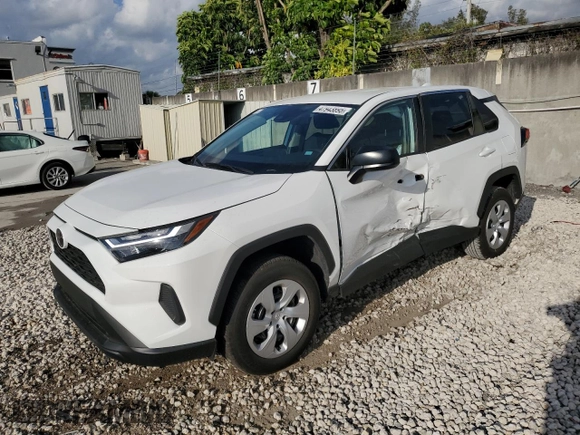 2025 Toyota RAV4 LE with VIN 2T3H1RFV8SC305026, listed as a Copart auction lot 47943895 with 9,187 mi miles and Salvage Title. Bid and sale history available at carsss.com. Image 1.