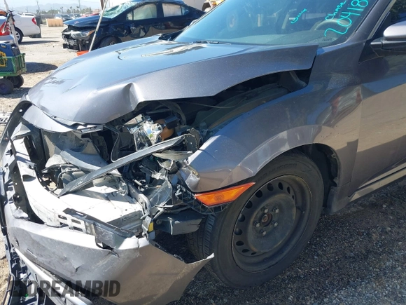 2019 Honda Civic Sedan LX with VIN 19XFC2F67KE204183, listed as a IAAI auction lot 41654678 with 107,306 mi miles. Bid and sale history available at carsss.com. Image 6.