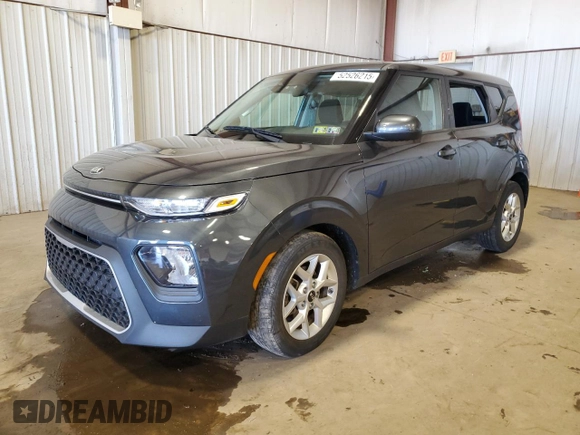 2021 Kia Soul S with VIN KNDJ23AU2M7762499, listed as a Copart auction lot 52526215 with Not Provided miles and Salvage Title. Bid and sale history available at DreamBid. Image 1.