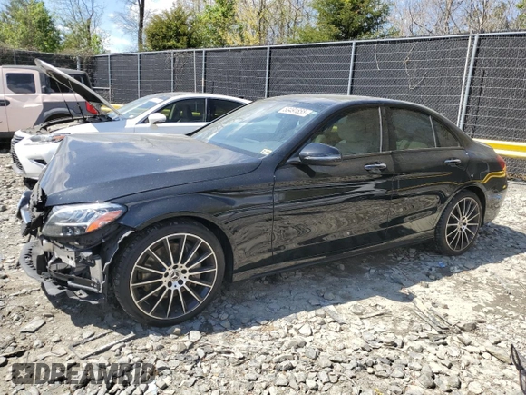 2019 Mercedes-Benz C 300 z VIN 55SWF8EB3KU322149, wystawiony jako Copart lot #53491855 z przebiegiem 53 837 mil mil oraz Szkoda całkowita • Salvage title. Historia ofert i sprzedaży dostępna na DreamBid. Obrazek 1.
