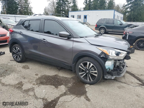 2018 Nissan Kicks SR with VIN 3N1CP5CU1JL527752, listed as a Copart auction lot 48542695 with 56,109 mi miles and Salvage Title. Bid and sale history available at carsss.com. Image 4.