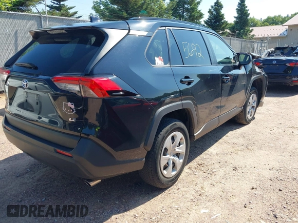 2019 Toyota RAV4 LE with VIN JTMH1RFV9KD515999, listed as a IAAI auction lot 42635692 with 87,345 mi miles and . Bid and sale history available at DreamBid. Image 4.