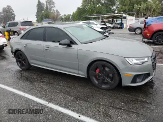 2019 Audi S4 Premium Plus with VIN WAUB4AF41KA074437, listed as a Copart auction lot 44713143 with 35,370 mi miles. Bid and sale history available at carsss.com. Image 4.