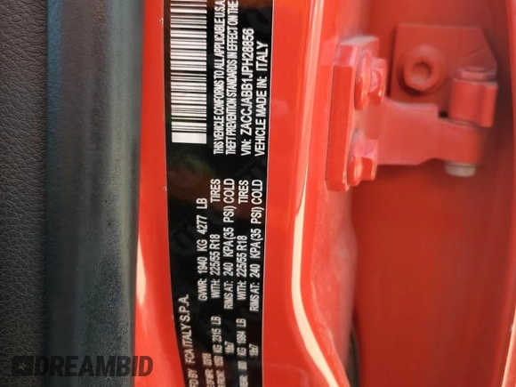2018 Jeep Renegade Latitude z VIN ZACCJABB1JPH28856, wystawiony jako Copart lot #53164275 z przebiegiem 94 157 mil mil oraz Czysty tytuł • Clean title. Historia ofert i sprzedaży dostępna na DreamBid. Obrazek 12.