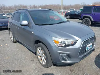 2014 Mitsubishi Outlander Sport SE with VIN 4A4AR4AU4EE004400, listed as a IAAI auction lot 41808575 with 168,192 mi miles. Bid and sale history available at carsss.com. Image 1.