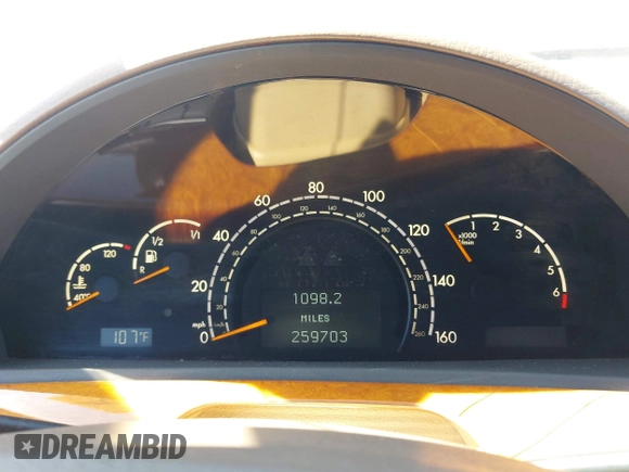 2001 Mercedes-Benz S 320/430/500 with VIN WDBNG70J21A188310, listed as a IAAI auction lot 42243766 with 259,703 mi miles and . Bid and sale history available at DreamBid. Image 7.
