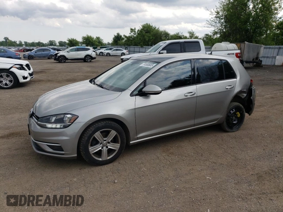 2019 Volkswagen Golf S z VIN 3VWG57AU4KM032408, wystawiony jako Copart lot #59868685 z przebiegiem 65 453 mil mil oraz Czysty tytuł • Clean title. Historia ofert i sprzedaży dostępna na DreamBid. Obrazek 1.