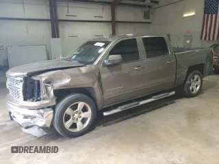 2015 Chevrolet Silverado 1500 LT with VIN 3GCPCREC7FG409999, listed as a Copart auction lot 43691095 with 150,946 mi miles and Salvage Title. Bid and sale history available at DreamBid. Image 1.
